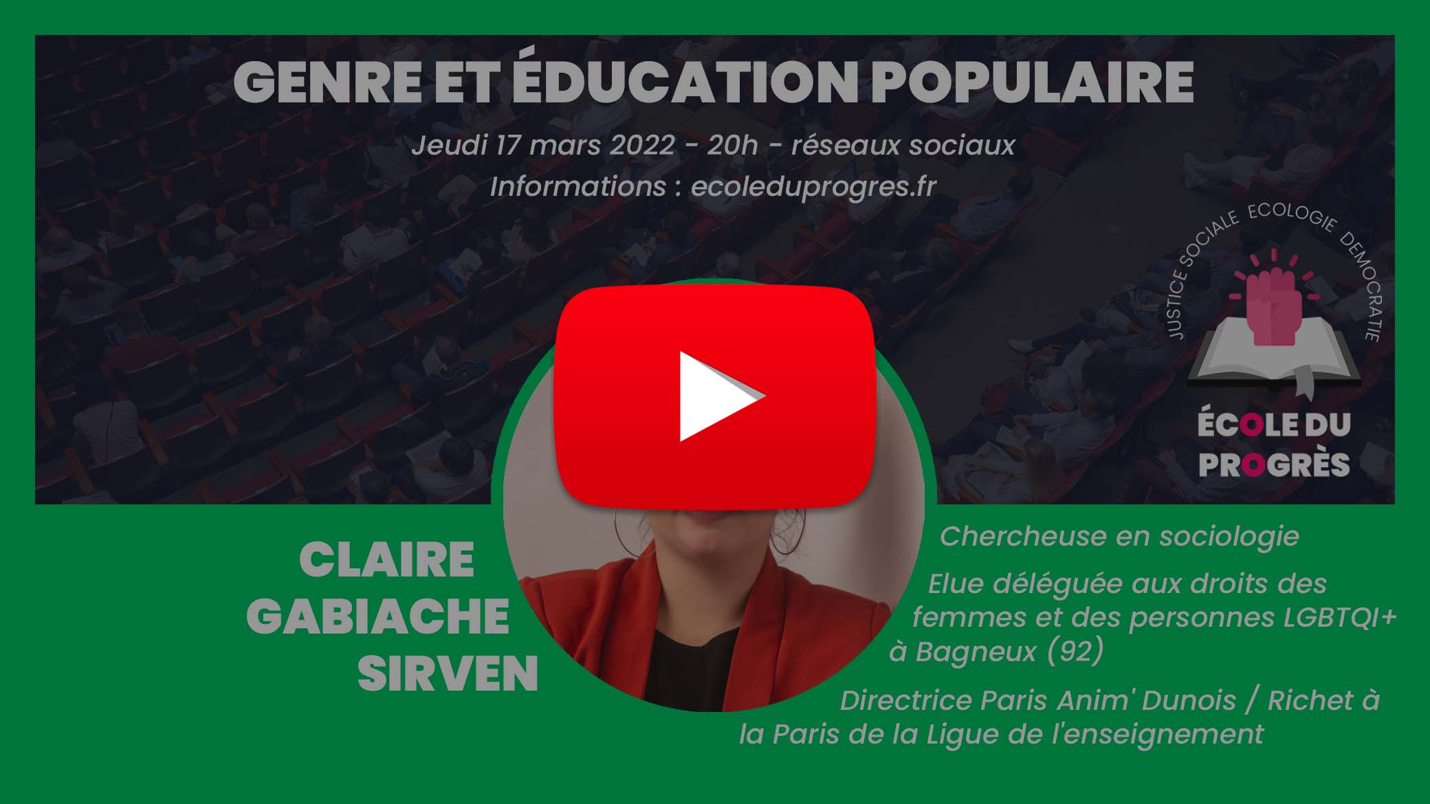 Genre et éducation populaire
